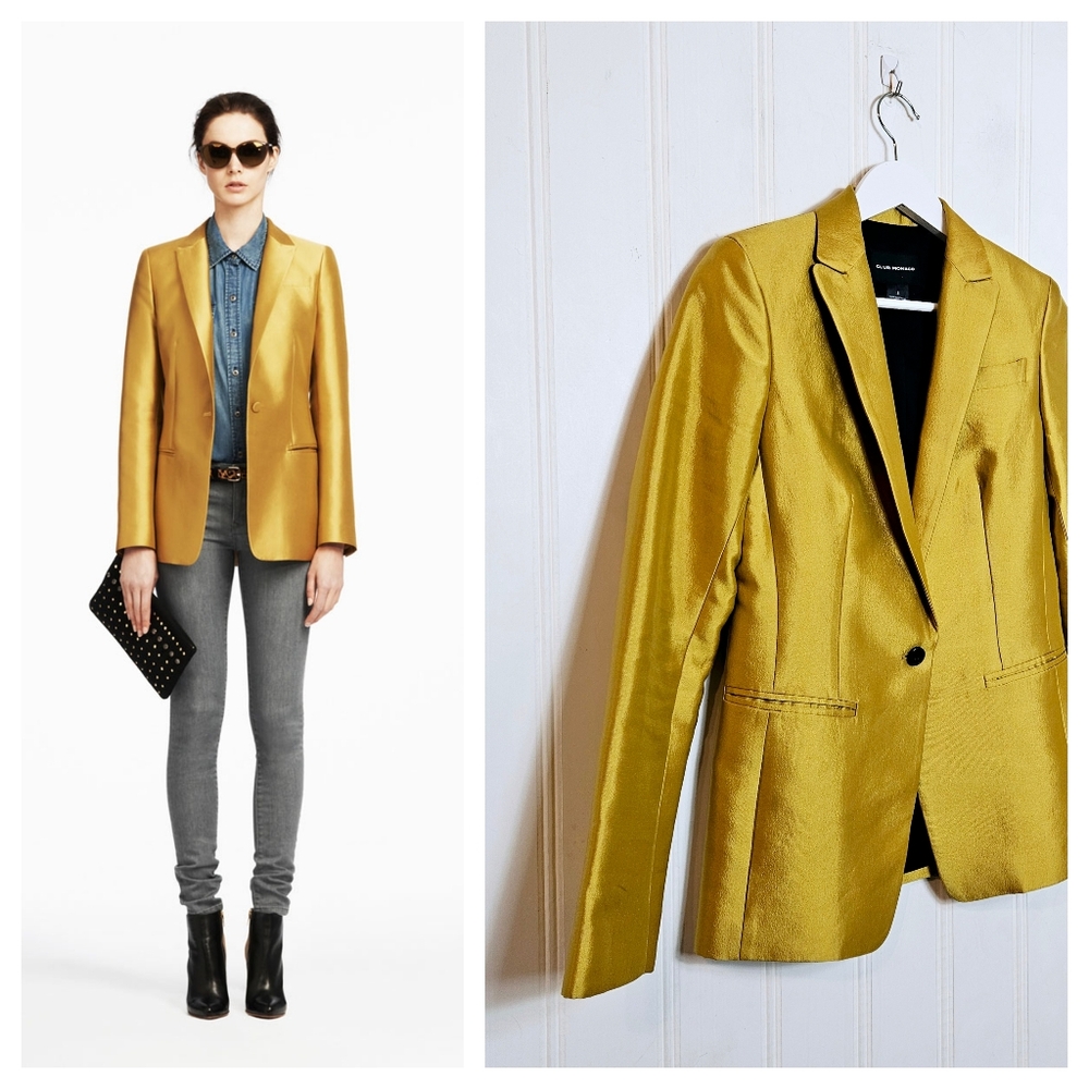 Club Monaco Gold Blazer